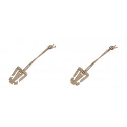 Cordon élastique boucle - Molle - Beige/TAN - x2
