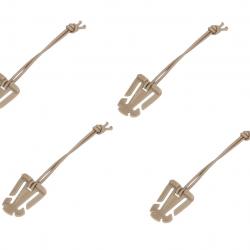Cordon élastique boucle - Molle - Beige/TAN - x4