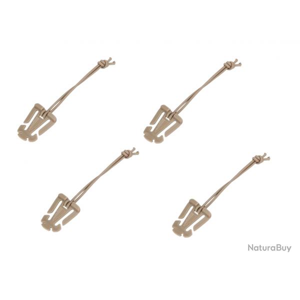 Cordon lastique boucle - Molle - Beige/TAN - x4