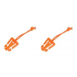 Cordon élastique boucle - Molle - Orange - x2