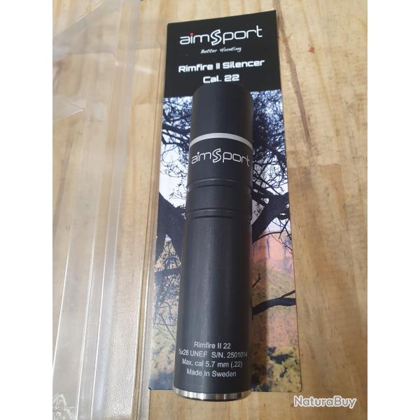 AIMSPORT modle RIMFIRE II filetage 1/2-20 UNF pour carabine 22 LR