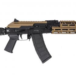 Carabine PSA AK-105 Triangle Side Folding Pistol with FDE JL Billet Rail, FDE Picatinny Railed Dust 