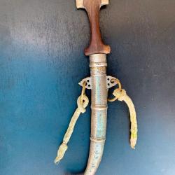 ANCIEN BEAU POIGNARD KOUMMYA DU MAROC, XIX°SIECLE, MAGHREB AFRIQUE POUR COLLECTION