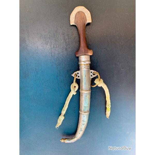ANCIEN BEAU POIGNARD KOUMMYA DU MAROC, XIXSIECLE, MAGHREB AFRIQUE POUR COLLECTION