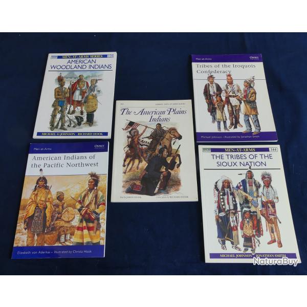 Lot de livres dition OSPREY sur les indiens D'Ameriques