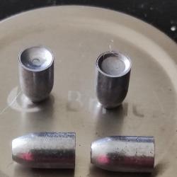 Plombs slug  5.51 hollow point, possibilités de 25 à 40 grains et modifications de longueur.