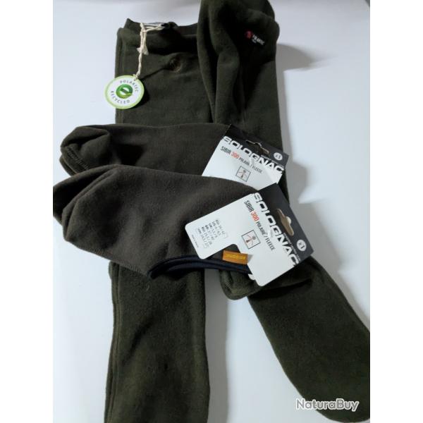LOT 3 paires de CHAUSSONS POLAIRE