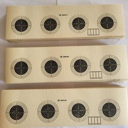 Lot  600 cibles cartons tir à 10 metre 28x8cm