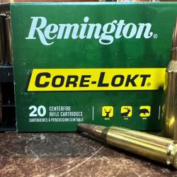 munition remington 140 gr core-lokt PSP calibre 260 rem boite neuve bte de 20