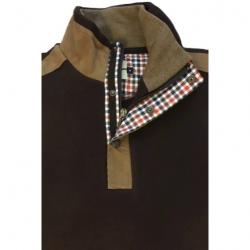 Sweat Lovergreen Col Camionneur Chocolat