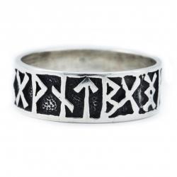 Bague Viking avec Runes en Argent taille 72