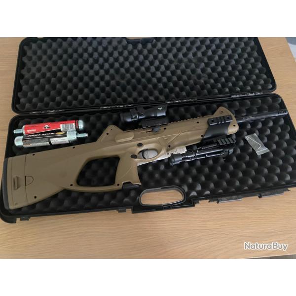 Carabine BERETTA Cx4 Xt Storm Co2 .177 / couleur DESERT / rare tube ventil UMAREX /LUNETTE WALTHER