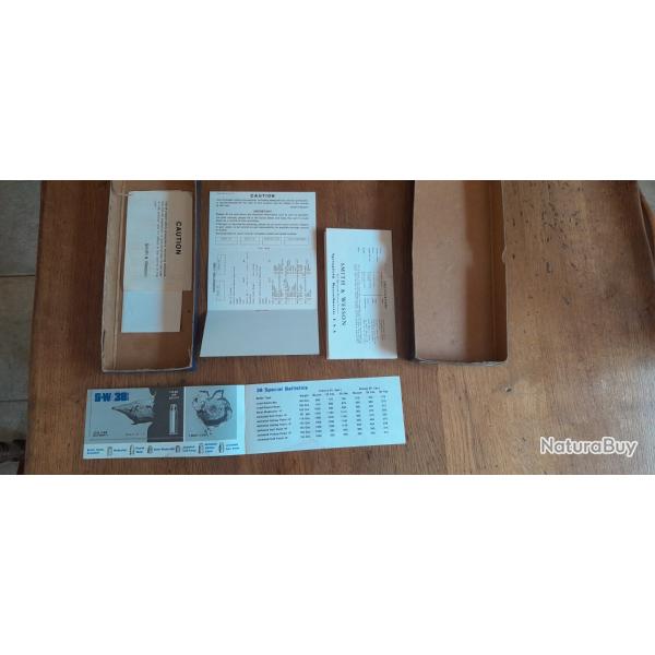 Coffret et notice collection S&W