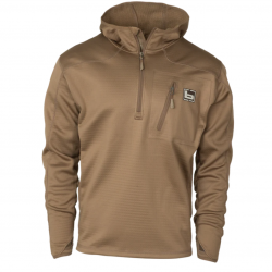 Sweat de chasse à capuche polaire marron BANDED