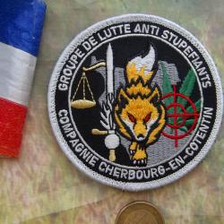 écusson militaire Cherbourg en Cotentin groupe de lutte gendarmerie