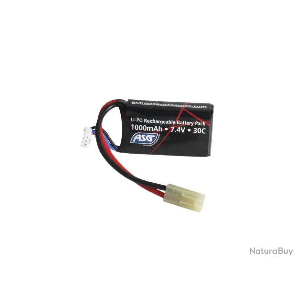 BATTERIE LI-PO 7.4V 1000MAH 1 STICK COMPACTE "ASG"