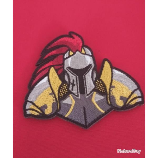 CUSSON TEMPLIER - PATCH BROD MDIVAL SCRATCH BLASON ARMURE 8 CM