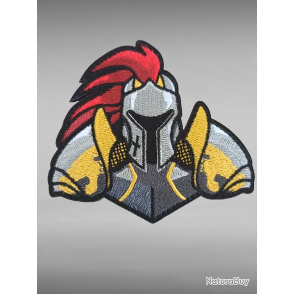 CUSSON TEMPLIER - PATCH BROD MDIVAL SCRATCH BLASON ARMURE 8 CM