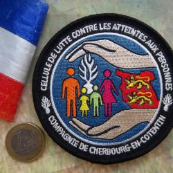 écusson militaire gendarmerie cellule lutte Cherbourg en Cotentin Manche