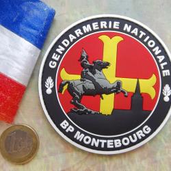 écusson militaire PVC brigade de proximité (BP) Montebourg Manche gendarmerie