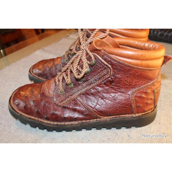 Chaussure Courteney cuir Autruche  T 47 ( 12 UK  13 US ) SAFARI BOOTS