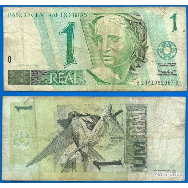 Bresil 1 Real 1997 Serie B Billet Brazil Brasil Amerique Sud Oiseau