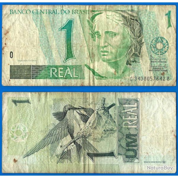 Bresil 1 Real 1997 Serie C Billet Brazil Brasil Amerique Sud Oiseau