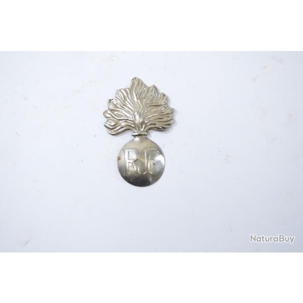 Insigne de casque Franais Adrian, Gendarmerie. Fixation absente. Grenade de casque RF (A)
