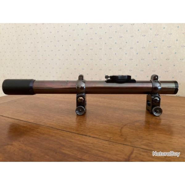 Lunette Allemande DISKOP 3 x en acier avec montage DISKOP en acier drivable pour rail de 11 mm
