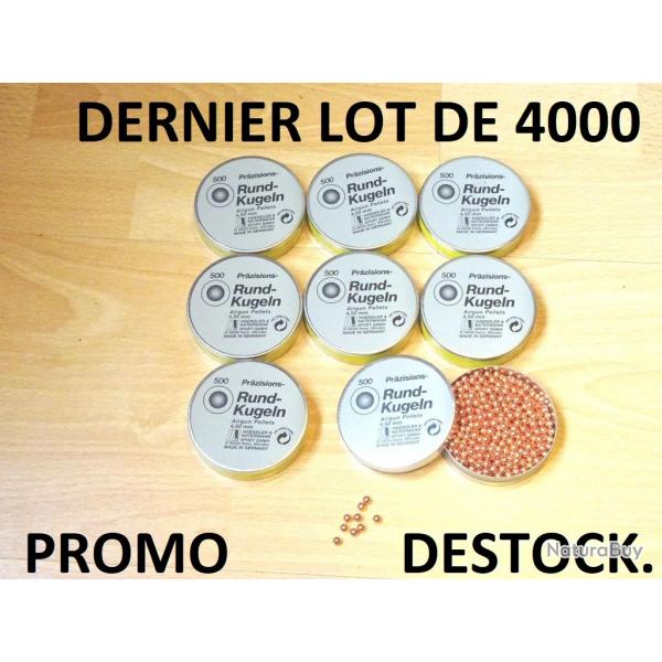 LOT 4000 plombs 4.5 BILLES CUIVREES H&N RUND KUGELN  24 Euros !!!!- VENDU PAR JEPERCUTE (SI320)