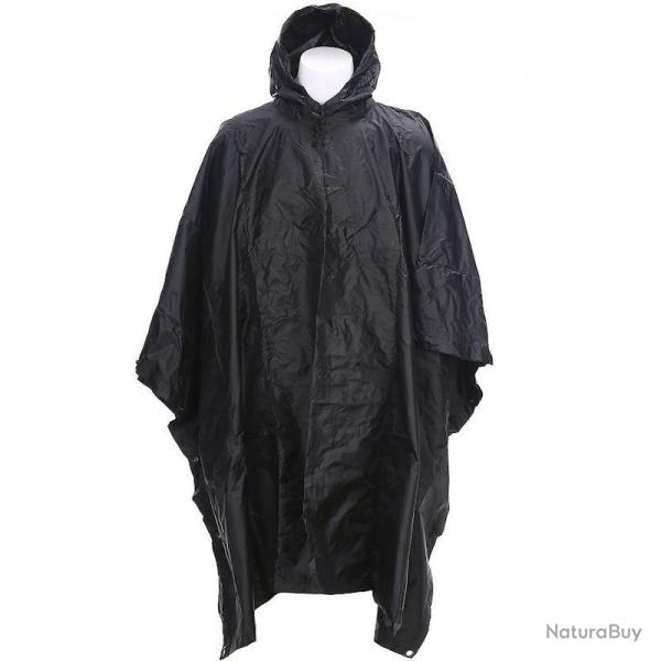Poncho Fostex Ripstop noir
