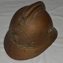 CASQUE SAPEURS POMPIERS Mle 1895-RODERN (ALSACE)-FIREMEN HELMET M.1895