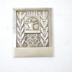 Ancienne médaille de tir à l'arc. Bronze argenté (médaille d'argent). Années 1960 - 1970