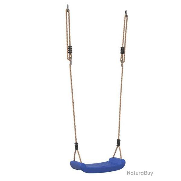 Balanoire d'extrieur bleue avec corde rglable - Sige scuris pour enfants de 3  10 ans
