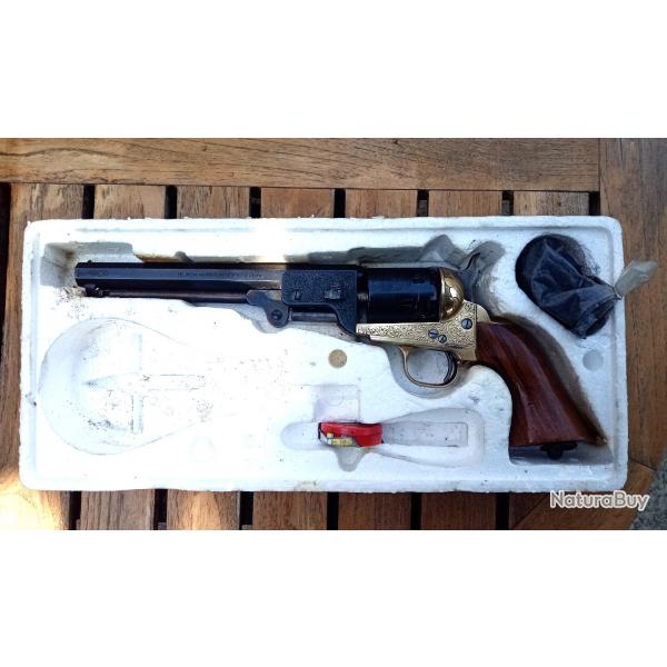 Revolver Colt 1851 NAVY  poudre noire cal 36 super luxe