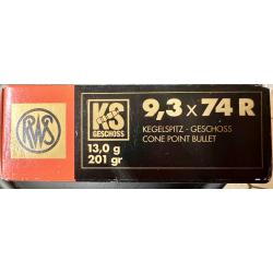 Disponible !!! 9.3x74r RWS KS