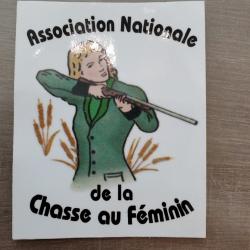 Autocollant chasse féminin