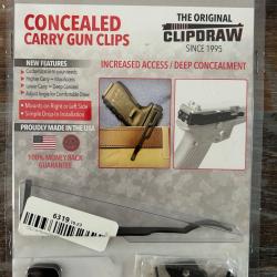 Clipdraw / gun clip pour glock