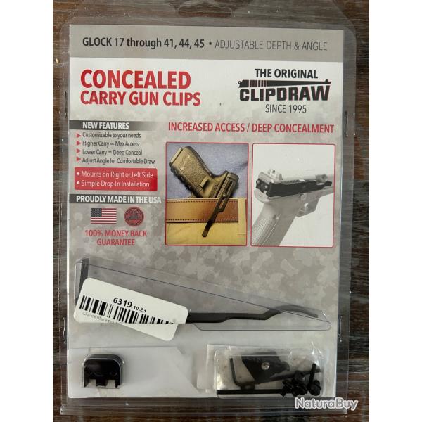 Clipdraw / gun clip pour glock