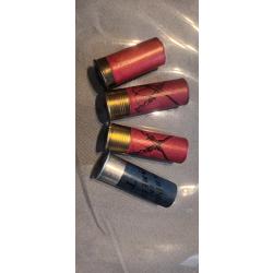 Collection munitions cartouches  calibre 12 lot fusils croisés