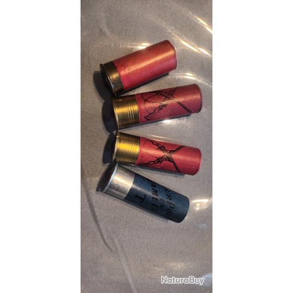 Collection munitions cartouches  calibre 12 lot fusils croiss