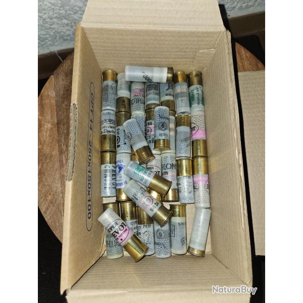 !! 1 SANS PRIX DE RSERVE !!Lot de cartouches calibre 12 LIVRAISON OFFERTE