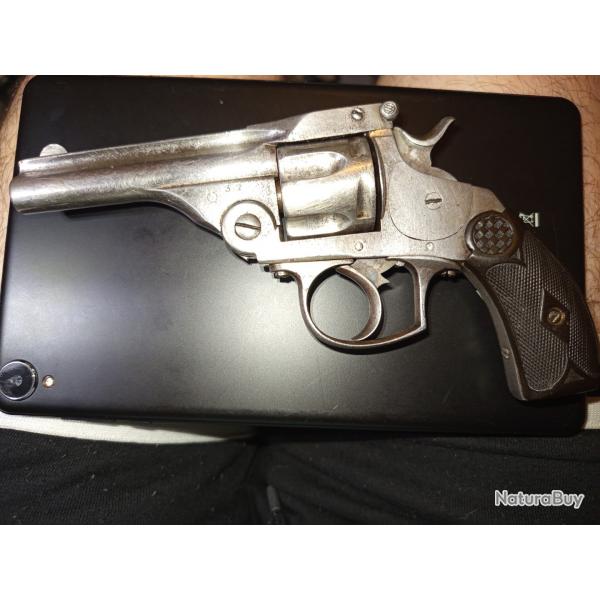 Top Break Smith et Wesson Ligeois 32sw Nicklage 95%