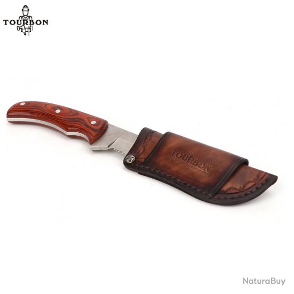 Tourbon-Fourreau de couteau  lame en cuir avec boucle de ceinture