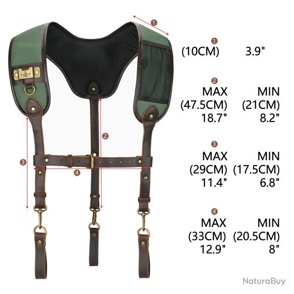 Tourbon- Pad sangle entirement rglable   LIVRAISON GRATUITE