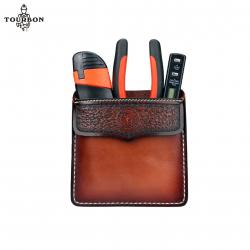 Tourbon pochette en cuir pour tournevis pinces petits couteaux