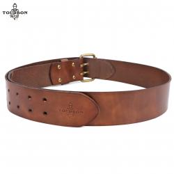 Tourbon - Ceinture en cuir véritable pour homme 82.5-120cm