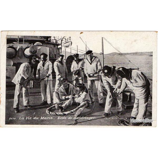 CPA - Marine Militaire - Vie du Marin. cole de Matelotage N1685