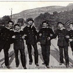CPA - Marine Militaire - LA VIE DU MARIN JOYEUX PERMISSIONNAIRES N°1636