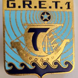 MILITARIA - Insigne Militaire des Transmissions G.R.E.T. 1 (PARIS)